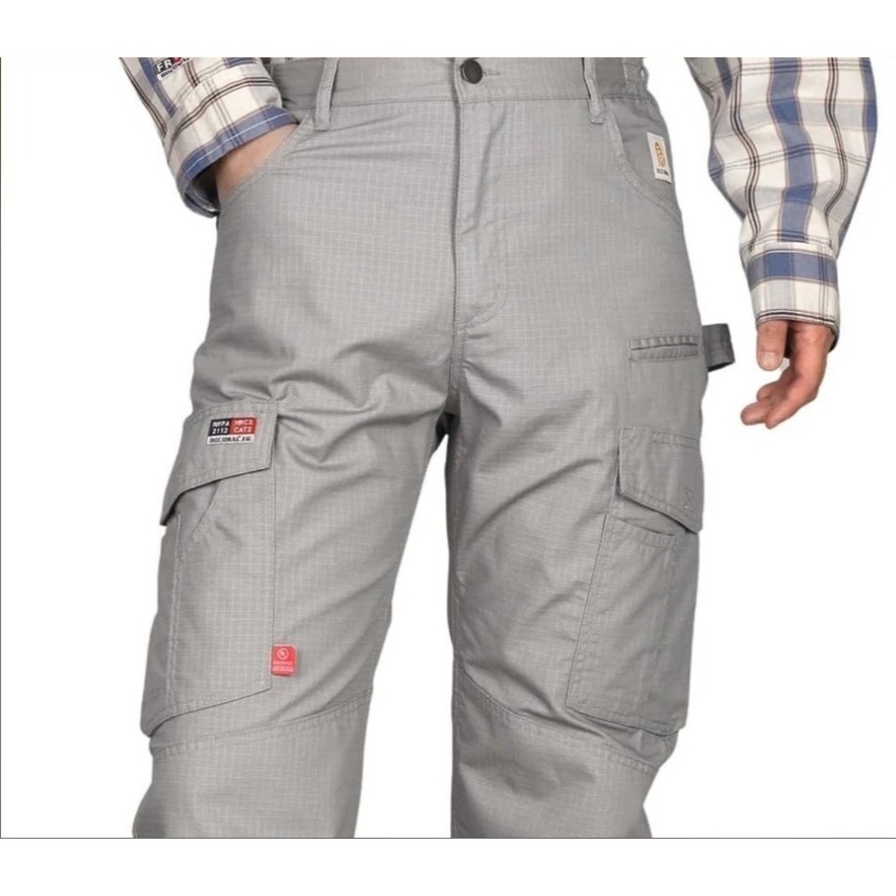 NEW Bocomal FR Flame Resistant 44 Men Cargo Field Pants Gray Workwear NWT